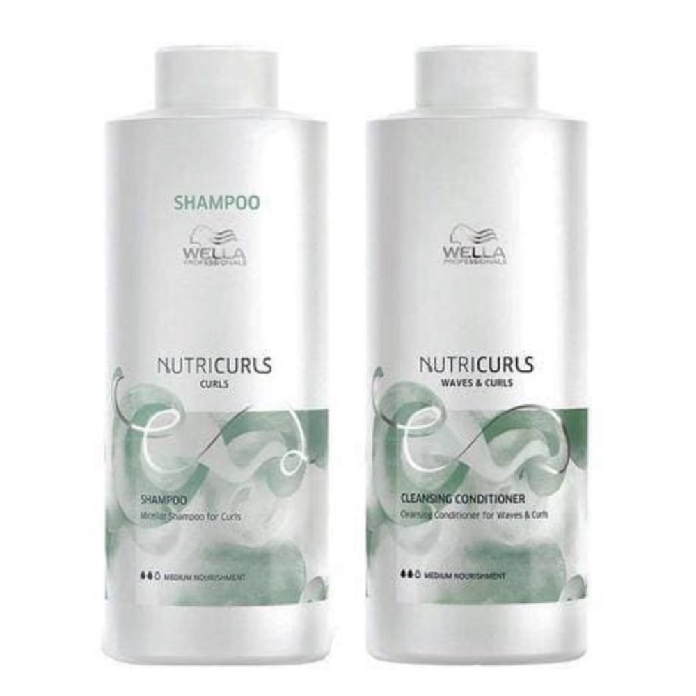 BIGGEST SIZE! Wella Nutricurls Curls Shampoo & Conditioner for Waves & Curls Duo